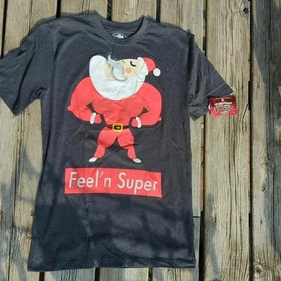SuperSanta Tee with lights - Picture 1 of 8